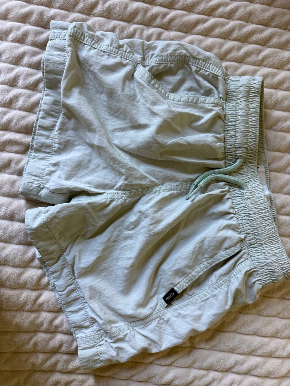 abercrombie kids mint green pool to play shorts